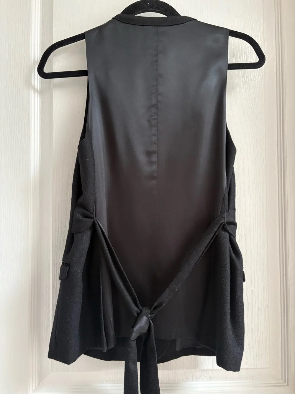 GAP Black Double-Breasted Wool Vest - Picture 3 of 7